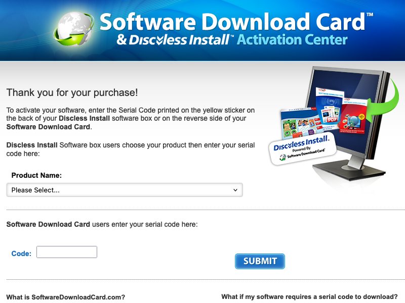 softwaredownloadcard.com Preview